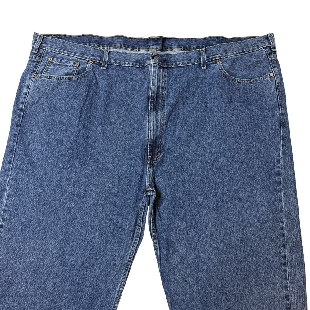 ✨Levi's 550 Jeans Big Mens 48x32 Relaxed Fit Straight Leg Med Wash 100% Cotton - Picture 4 of 9